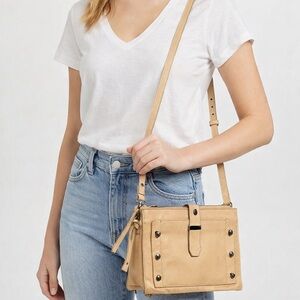 Botkier Warren City Tan Crossbody leather Bag